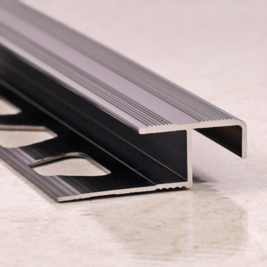 Профиль лестничный алюминиевый серебро блестящий 20 мм 2,7 м 45852-03