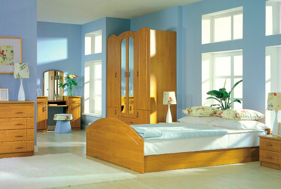 Спальный гарнитур Шатура цвет ольха