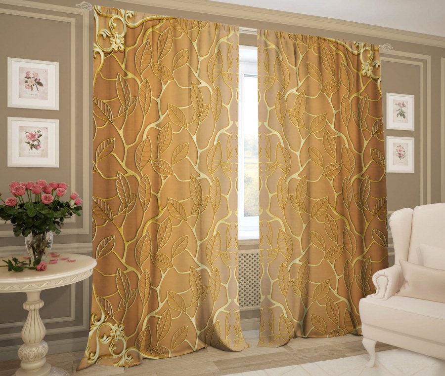 Леомакс шторы золотое искушение