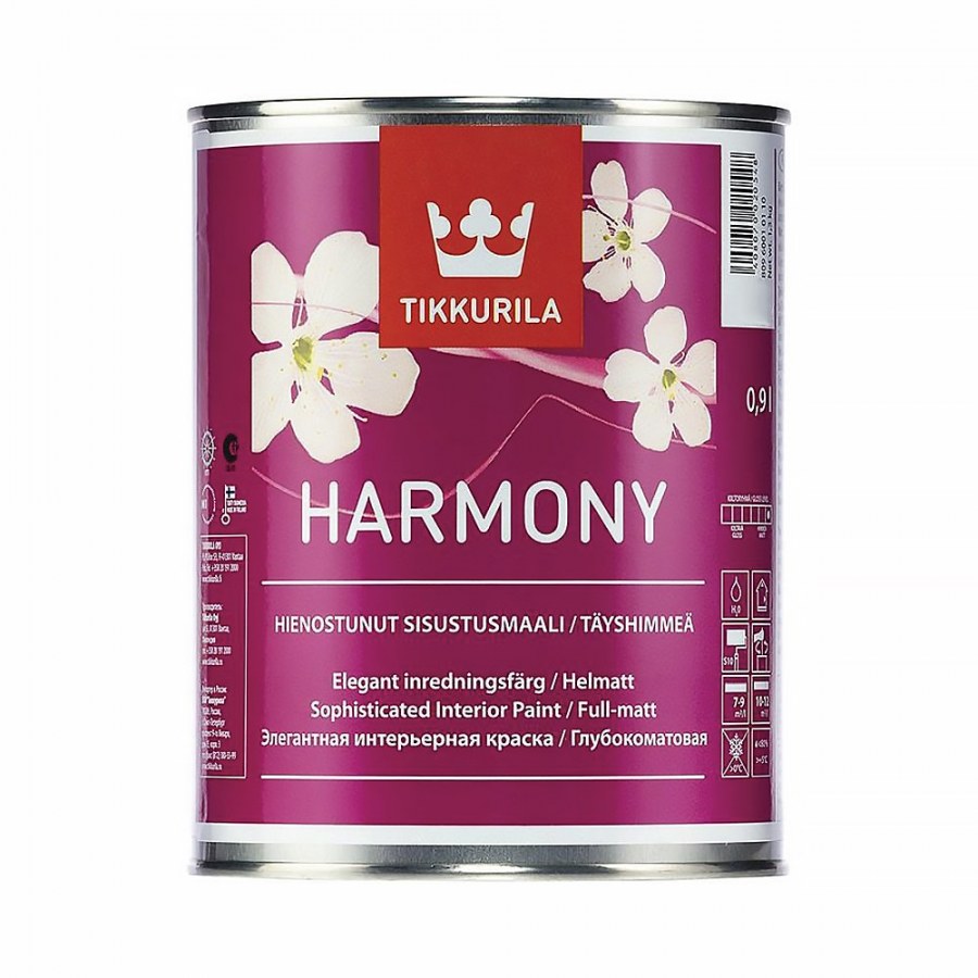 Краска Tikkurila интерьерная Harmony a гл/мат 2.7л