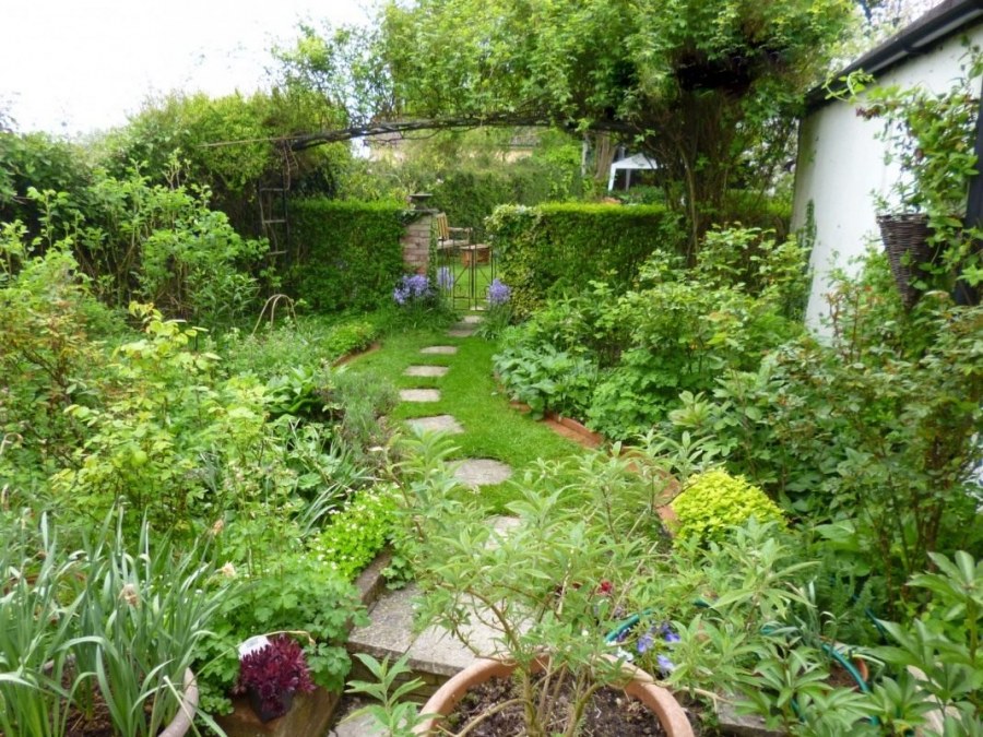 Дача сад ландшафт сельский стиль