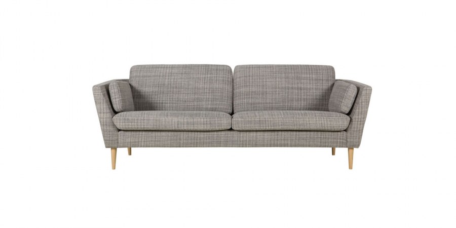 Желтый диван в скандинавском стиле