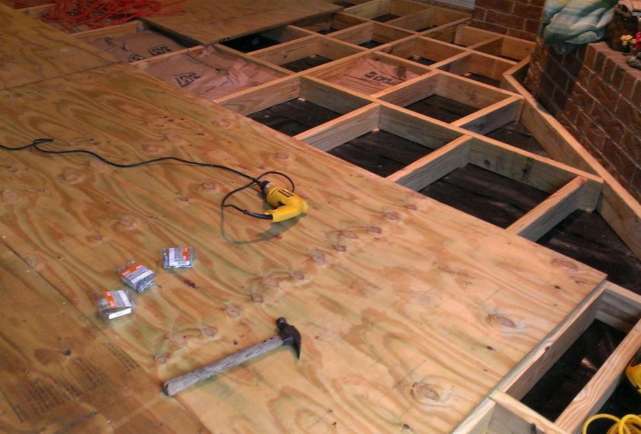 Деревянный пол по лагам