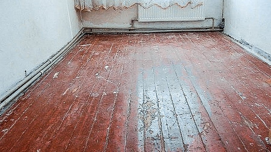 Старый деревянный пол