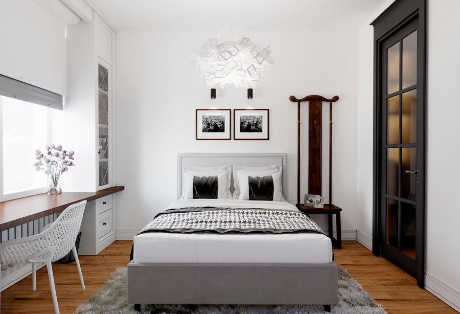 Спальня в скандинавском стиле
