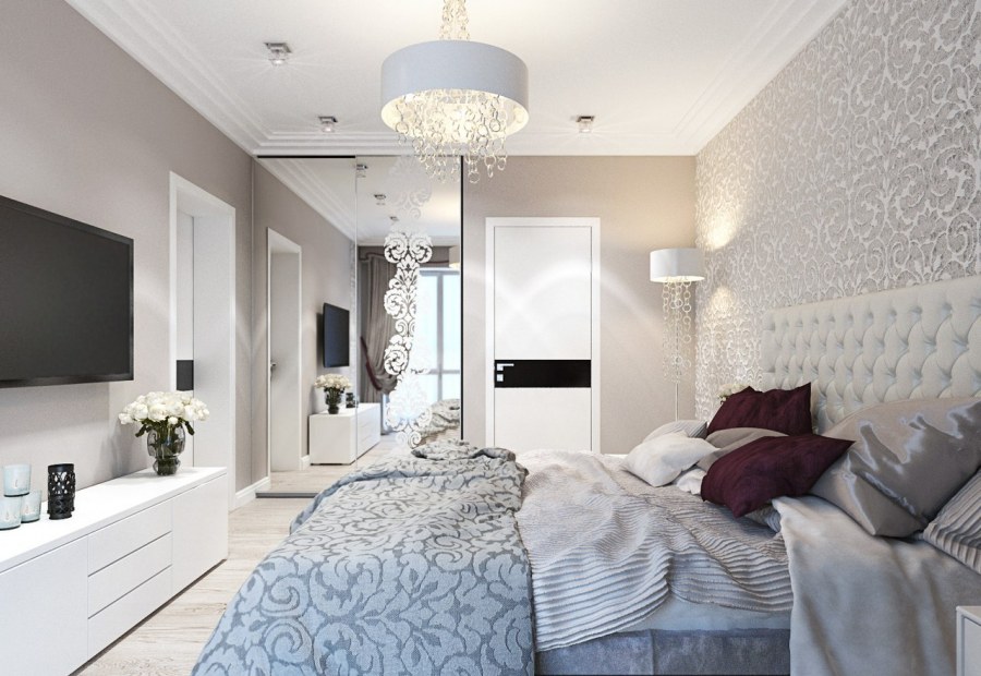 White Wall Bedroom