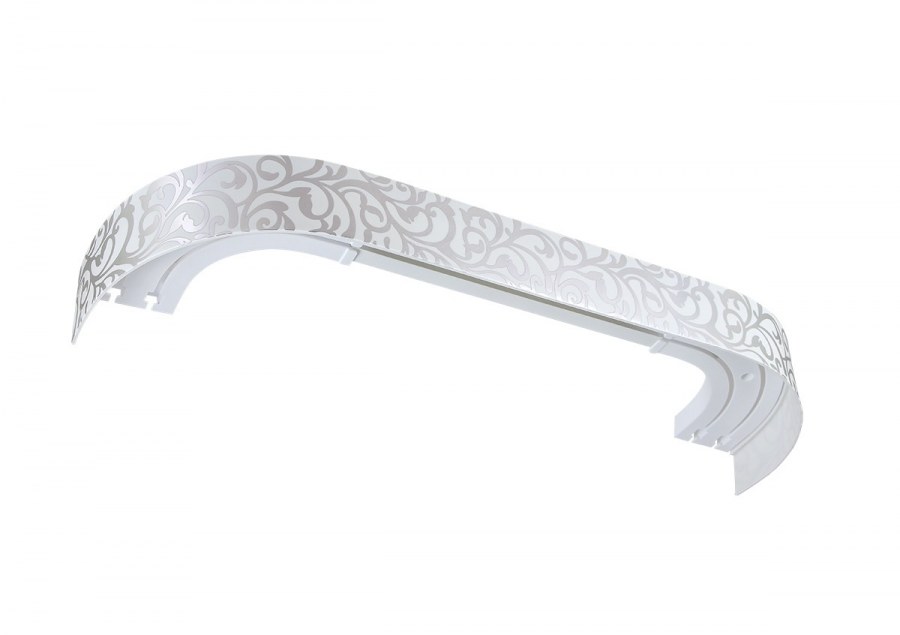 Карниз Легран белый хром