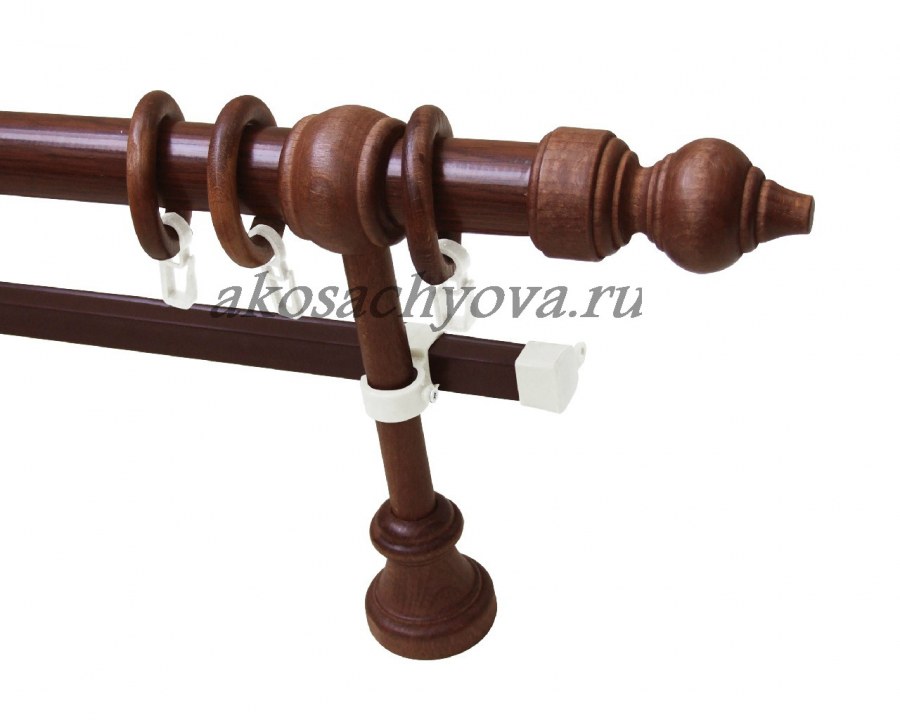 Карниз д28 металлопластик дуб 1.6