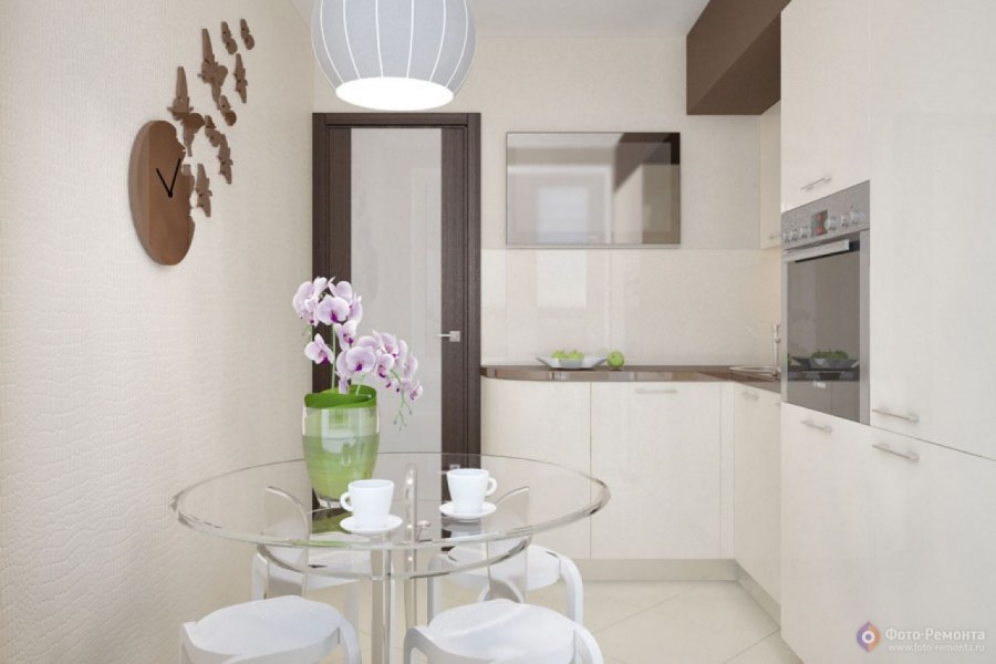 Декор кухни в светлых тонах