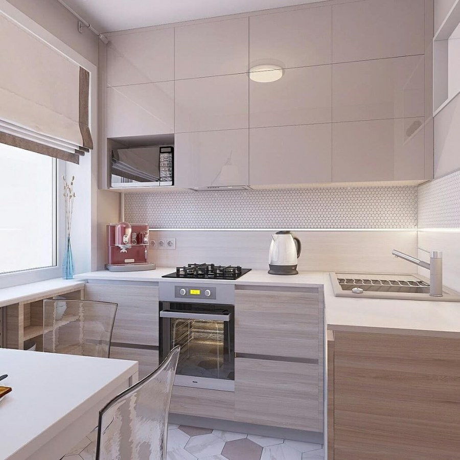 Маленькие встроенные кухни