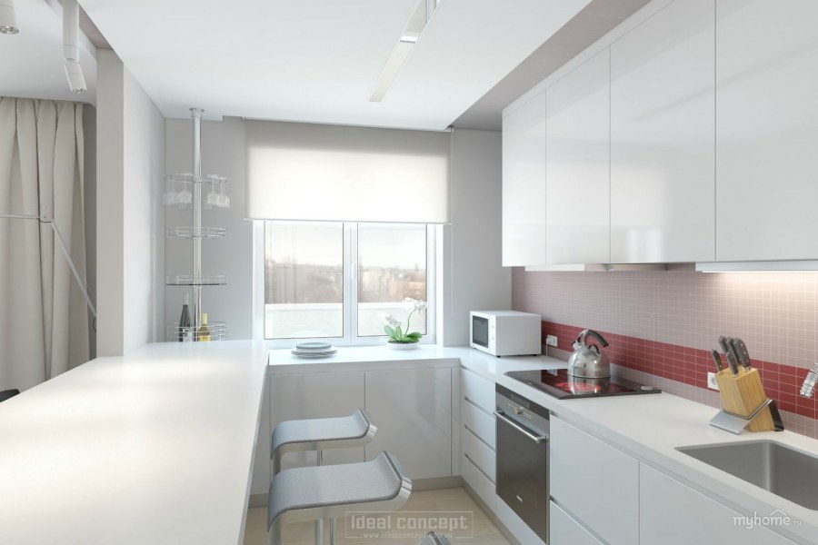 Кухни в пастнльныхтонах