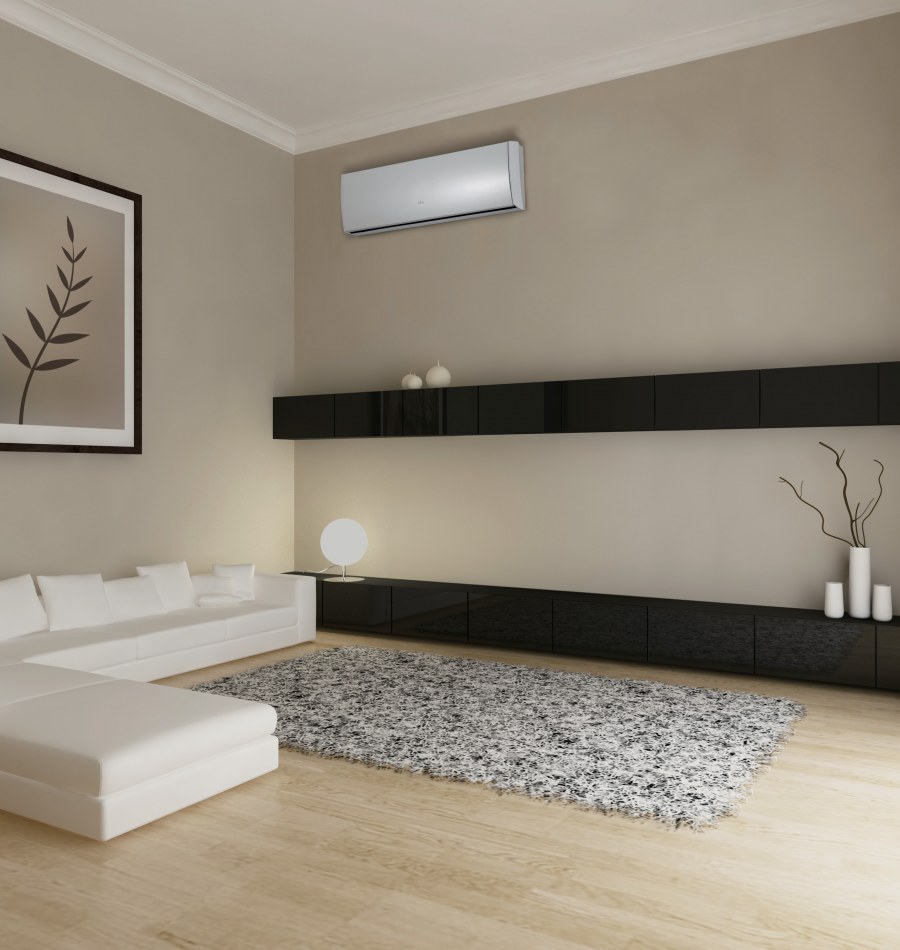 Покраска стен в гостиной в современном стиле