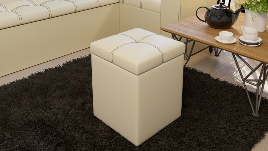 Пуф «Остин» (кожзам светлый)