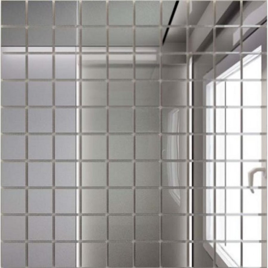 ДСТ зеркальная мозаика серебро 25 30x30