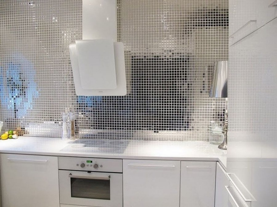 Зеркальная мозаика для кухни на фартук