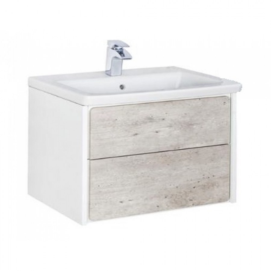 Тумба под раковину Roca Ronda, 60 см, белый матовый/бетон zru9303002