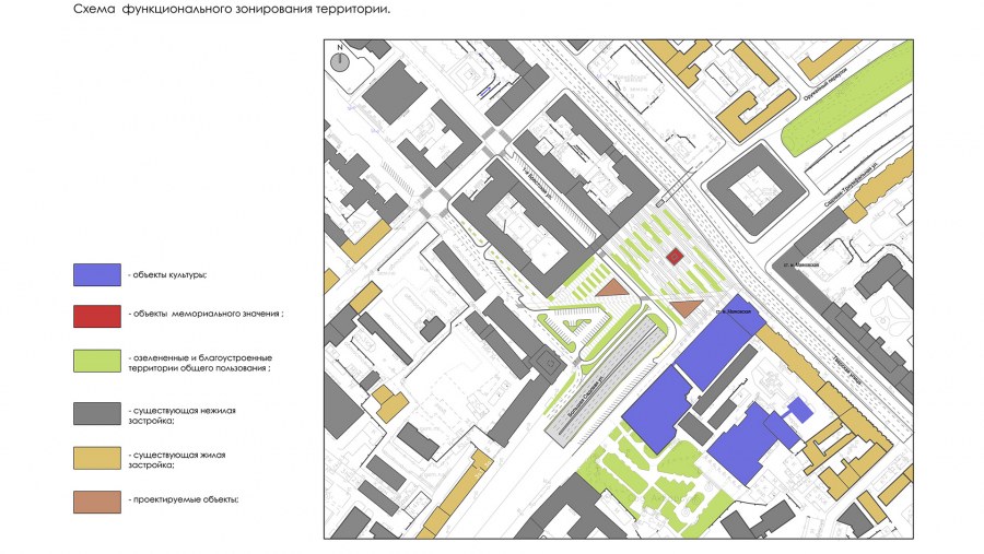 Схема функционального зонирования территории города