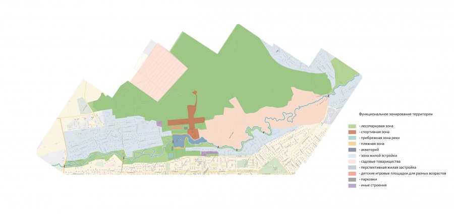 План лесопарковой зоны
