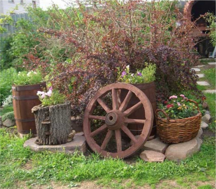 Деревенский стиль Кантри в ландшафтном дизайне