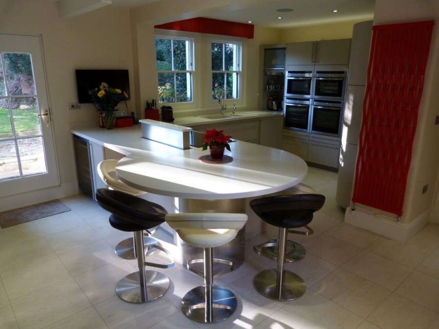 Круглая барная стойка для кухни