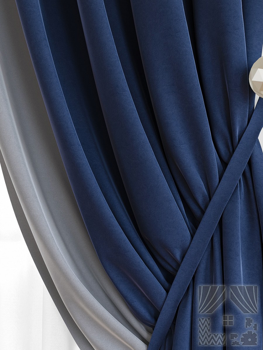 Бархатные однотонные шторы