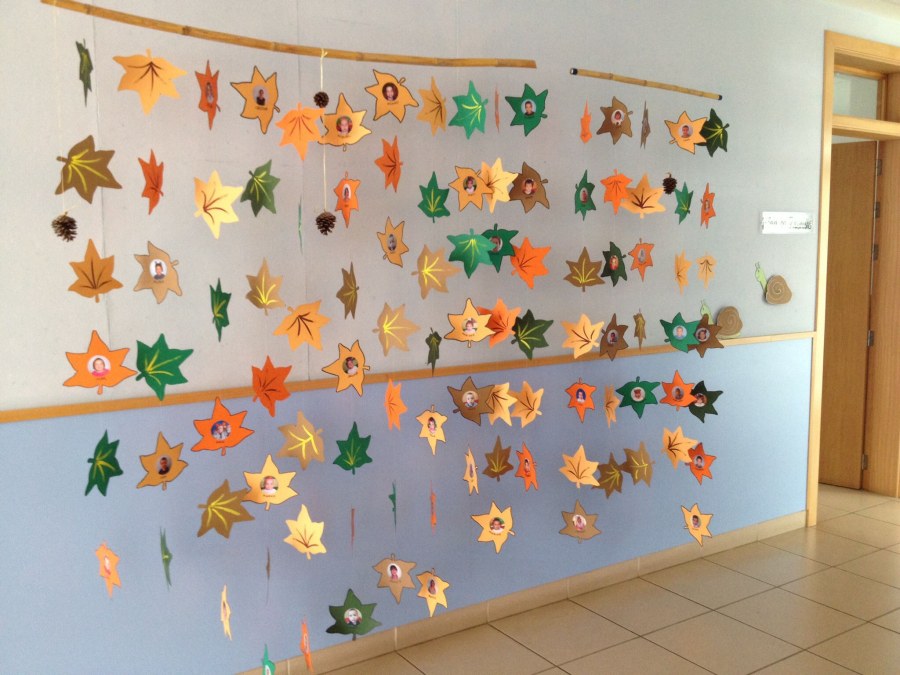 Украшение детского сада осенью