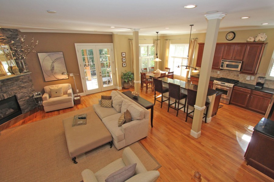 Интерьер дома со свободной планировкой