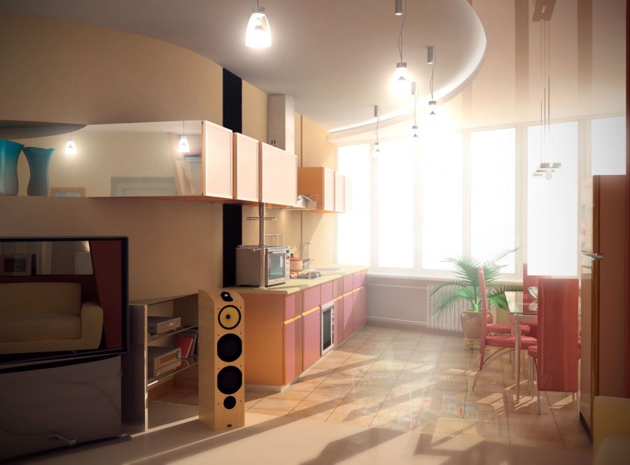 Двушка свободной планировки