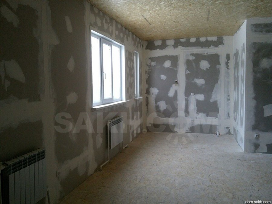 Черновая отделка в доме на кухне