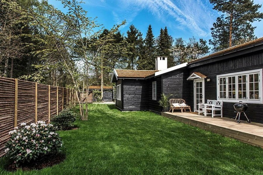 Веранда загородного Скандинавия