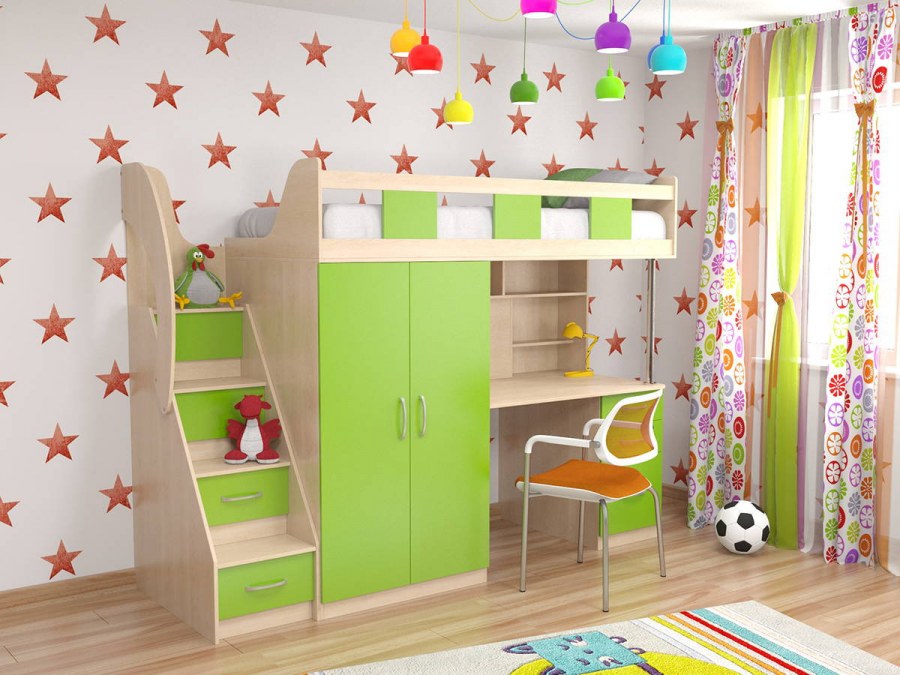 Кровать чердак Гулливер 2