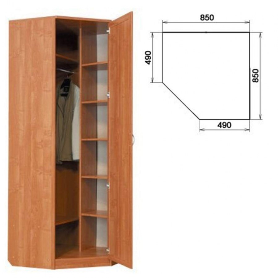 Радиусный шкаф - купе "спектр" левый