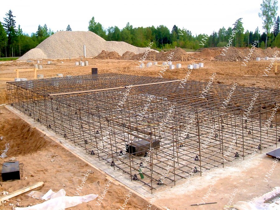 Заливка фундамента под оборудование