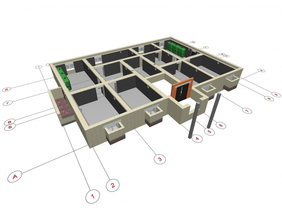Заливка фундамента