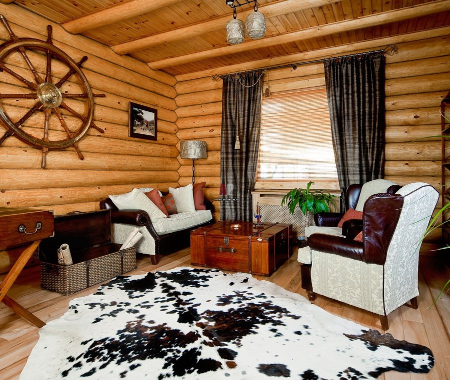 Сруб интерьер