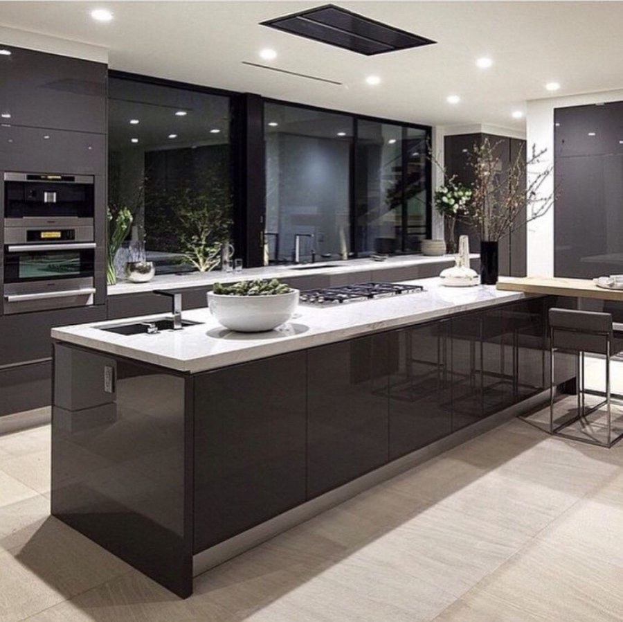 Кухни в стиле Модерн и хайтек