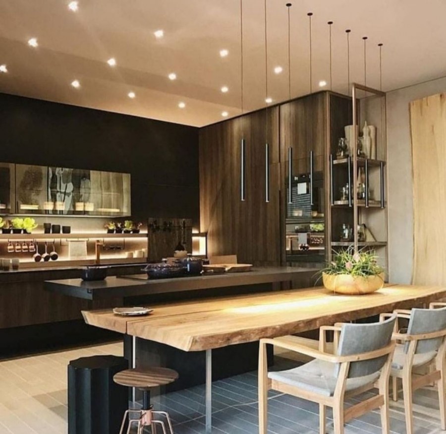 Стильная кухня столовая