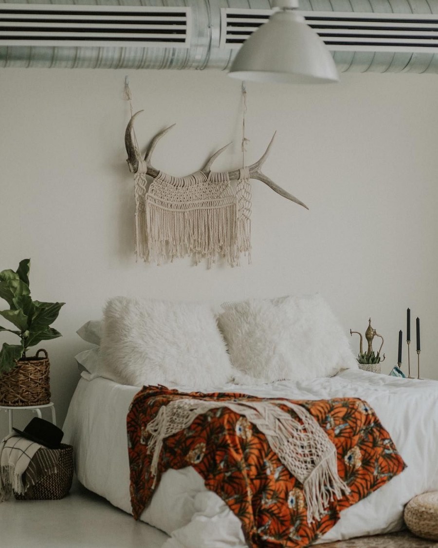 Оленьи рога в интерьере