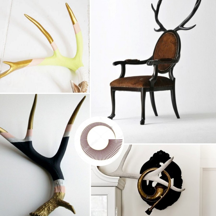 Оленьи рога в интерьере