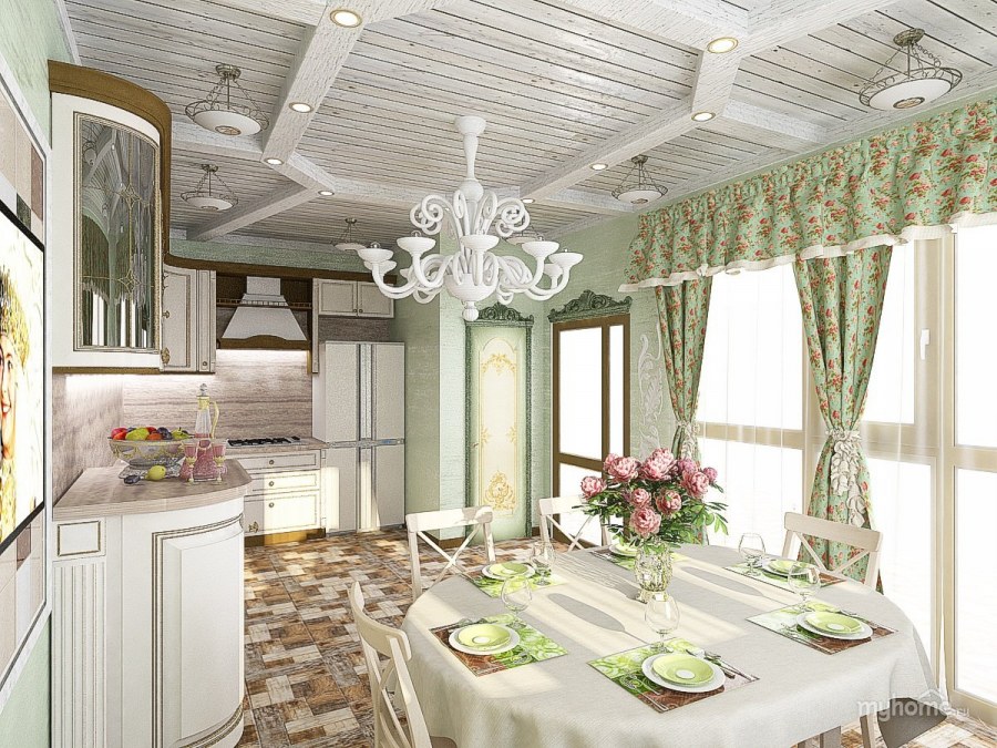 Интерьер летней кухни