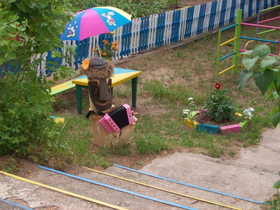 Участок в детском саду