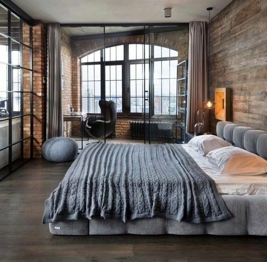 Спальня в стиле Loft