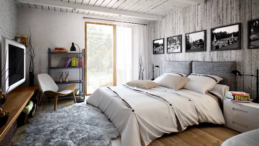 Спальня лофт 2020