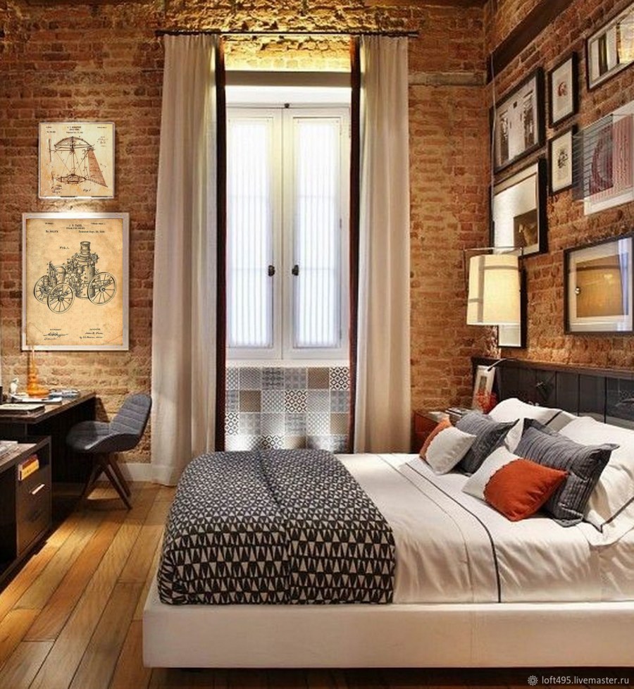 Спальня лофт 2020
