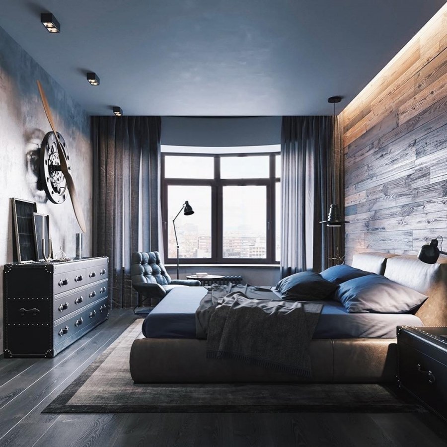 Кирпич и дерево в интерьере