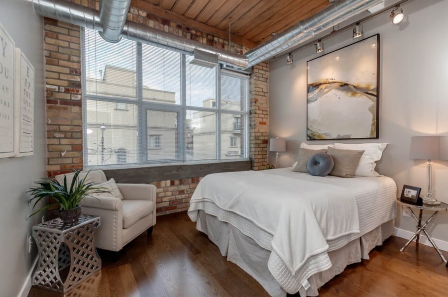 Спальня в стиле лофт Индастриал