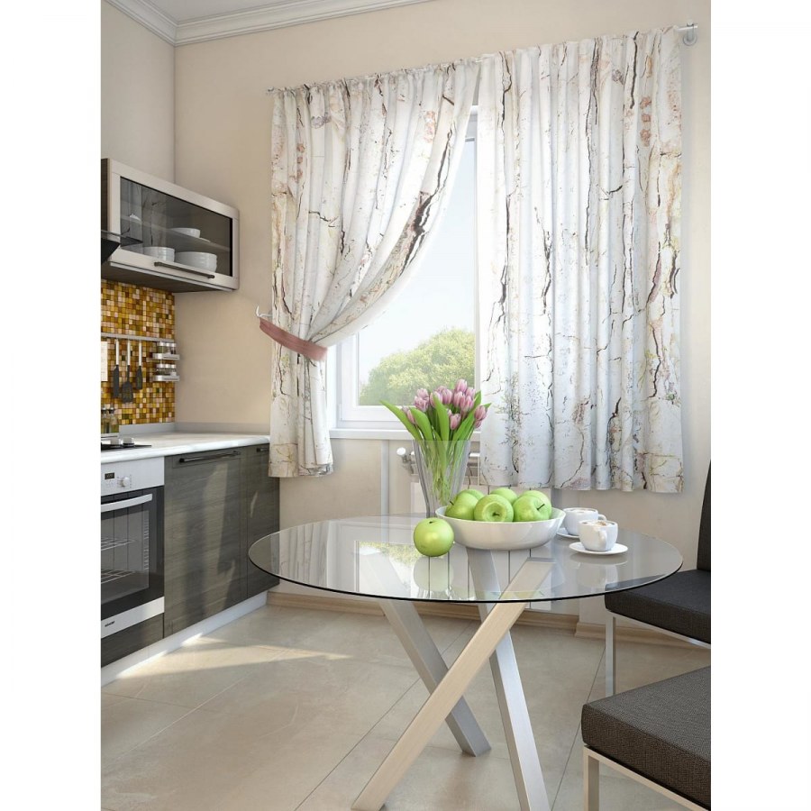 Шторы с ламбрекенлом Реал Текс