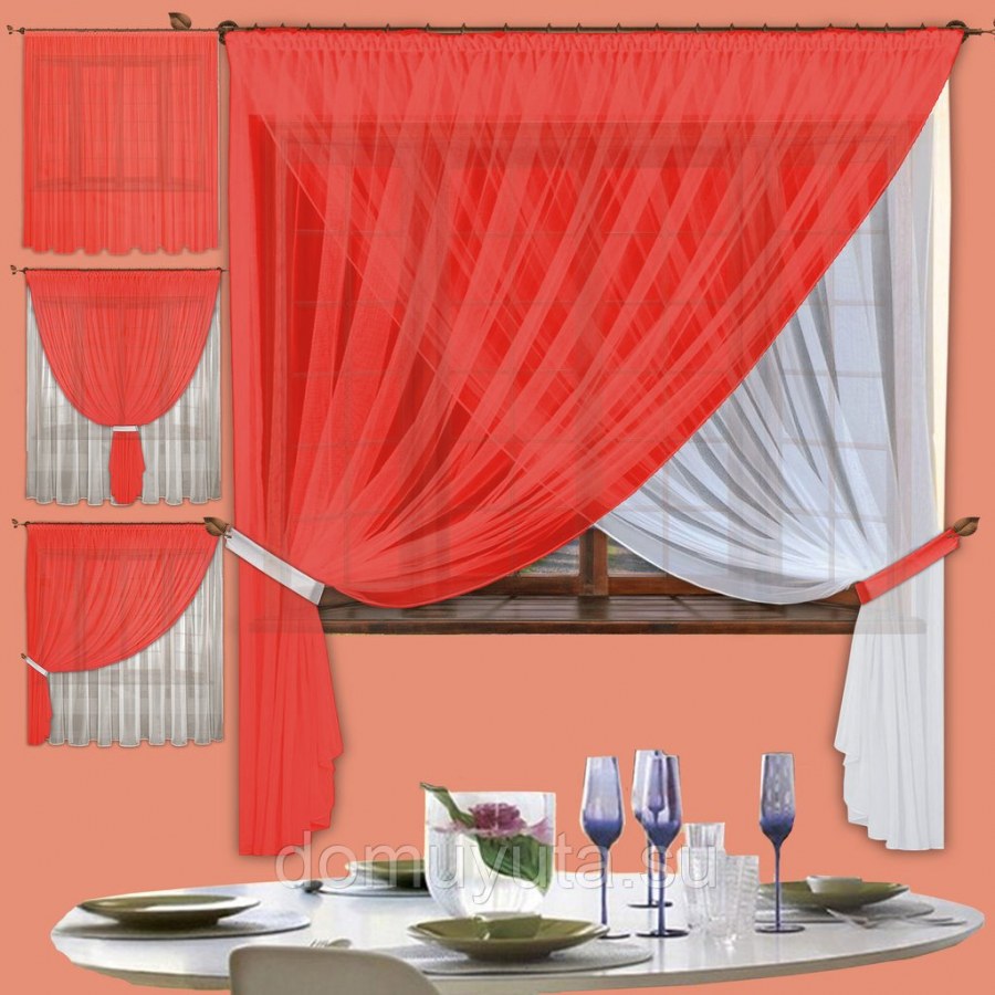 Стильные шторы на кухню