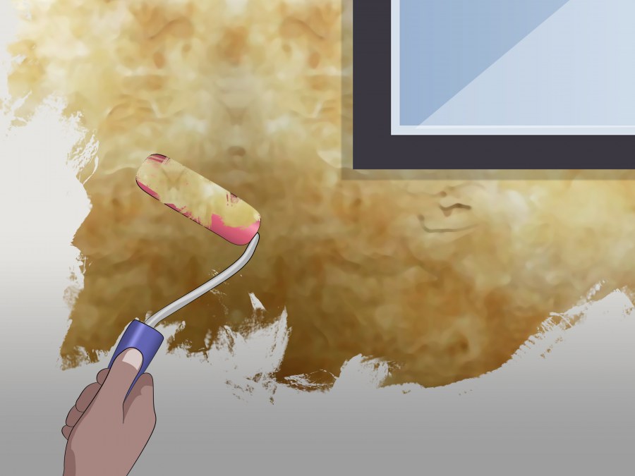 Структурный валик для покраски стен своими руками