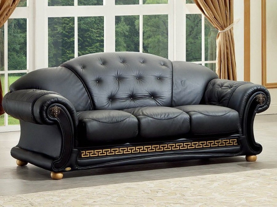 Кожаный диван Версаче